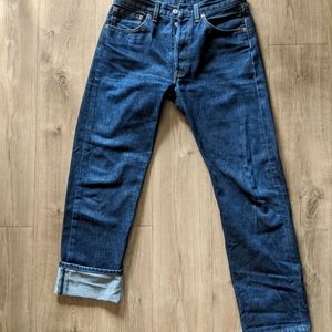 501 LEVIS JEANS DARK WASH STRAIGHT FIT